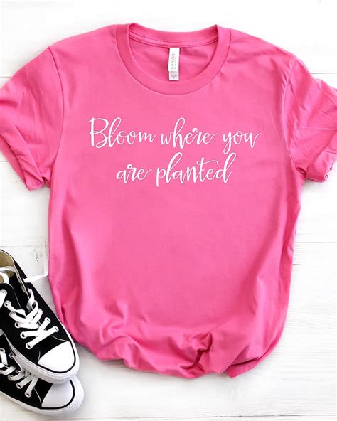 Make A Graphic T Shirt With Cricut Pink