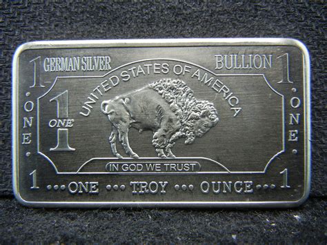One Troy Ounce 999 Fine German Silver Bullion Buffalo Colle
