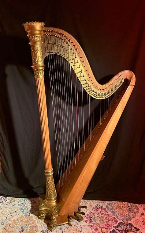 Lyon And Healy Style 16 Pedal Harp 1925 Gold Reverb