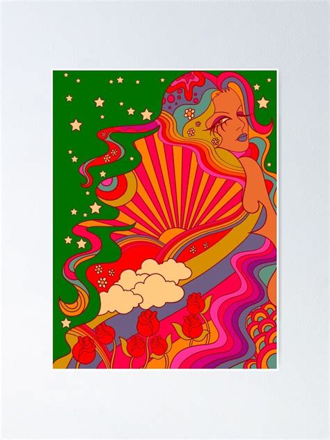 Psychedelic Lady Poster By Misspennylane Redbubble Hansel Et Gretel