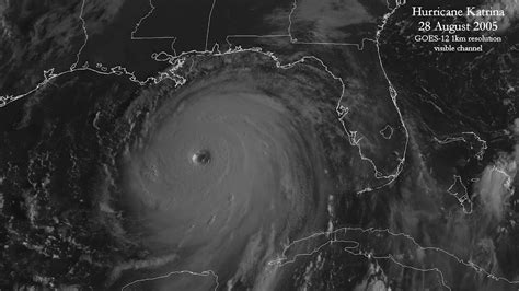 Hurricane Katrina 25 30 Aug 2005 Goes 12 1km Vis 1080p 10fps Youtube