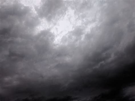 Gambar Hitam Dan Putih Langit Suasana Cuaca Badai Gumpalan Awan