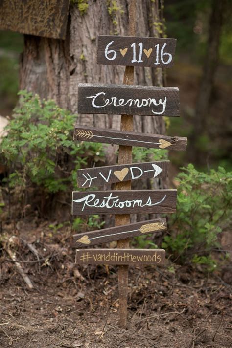 Rustic Signage Camp Wedding Ideas Popsugar Love And Sex Photo 34