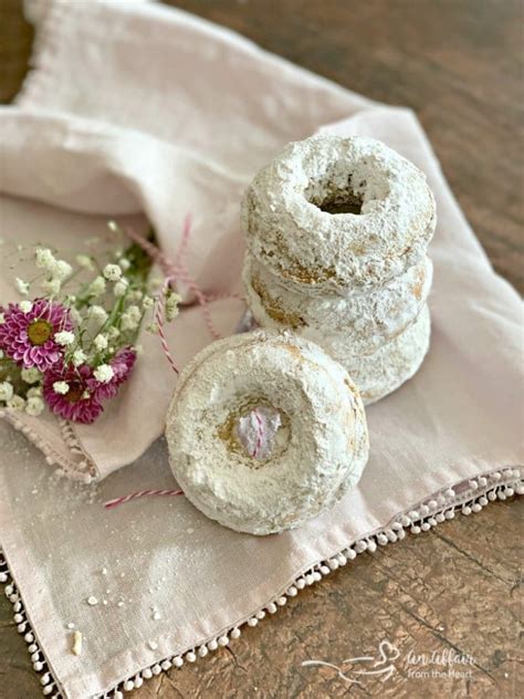 Powdered Sugar Donuts The Perfect Cake Donut