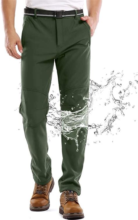 Jessie Kidden Waterproof Pants Mens Hiking Snow Ski Fleece Lined