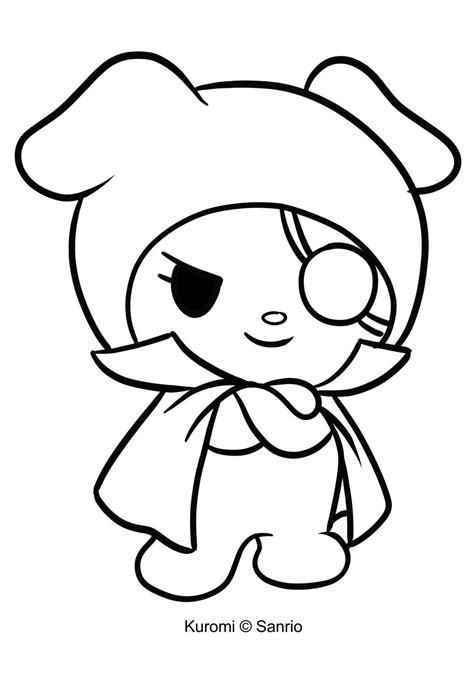 Kuromi 07 From My Melody Coloring Page