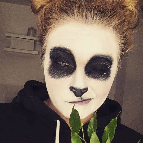 How To Paint Your Face Like A Panda Bear View Painting
