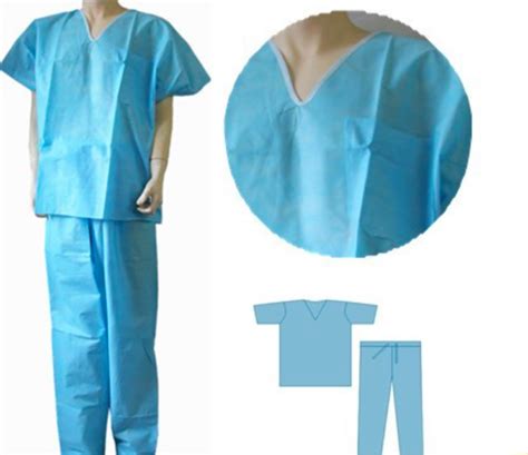 Fluid Resistance Hospital Surgical Scrubs Medical Scrub Suits With Pocket