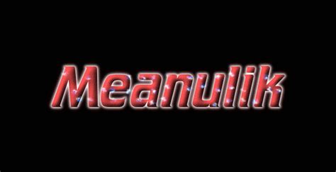 meanulik ロゴ フレーミングテキストからの無料の名前デザインツール