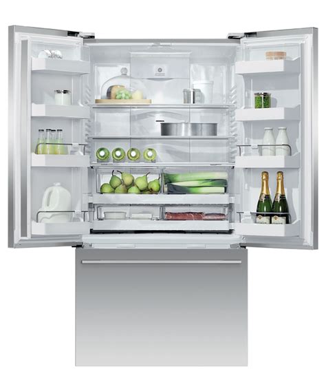 A french door refrigerator comes with a side by side fridge, atop a freezer. RF201ADX5_N - Freestanding French Door Refrigerator ...
