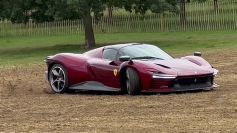 Watch Ferrari Daytona Sp3 Owner Slide His Supercar In A Field