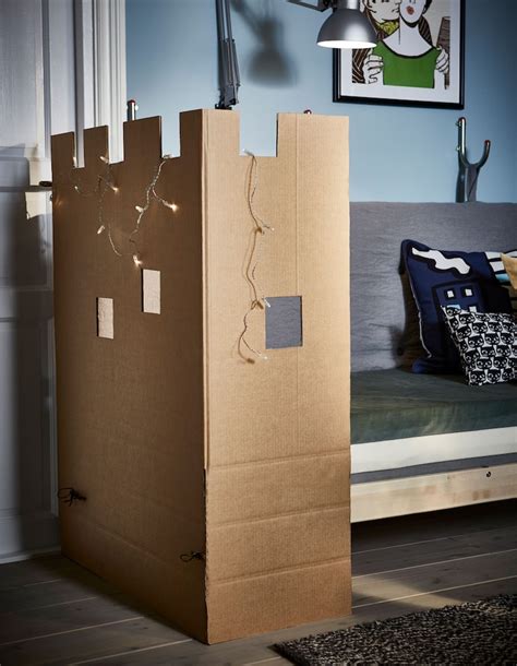 Cardboard Idea A Playful Privacy Wall Ikea