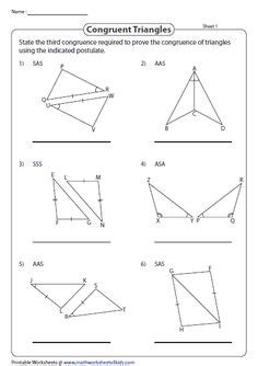 Sss and sas congruence worksheet answers. 23 Best Congruent Triangles images | Triangle shape ...