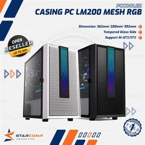 Jual Pccooler Platinum Lm Mesh Rgb Gaming Case Pc Cooler Kota Semarang Starcomp Semarang