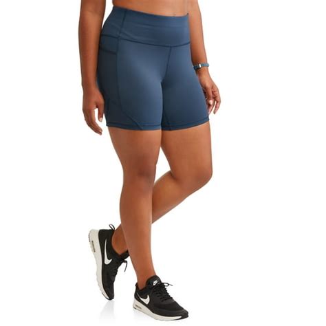 Avia Womens Plus Active Circuit Shorts 7 Inch Inseam