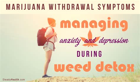 Last updated 1 month ago by wade paul Marijuana Withdrawal Symptoms: Managing Anxiety and Depression During Weed Detox | Addiction ...