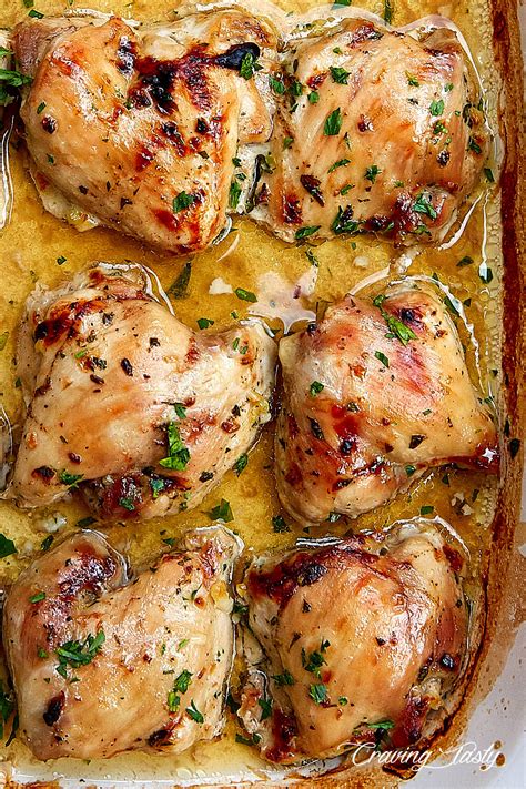Baked Maple Chicken Thighs Boneless And Skinless Craving Tasty