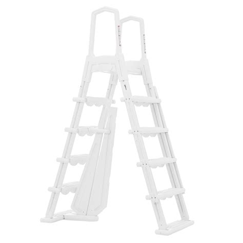 Xtremepowerus Above Ground Pool Ladder A Frame Pool Ladder Entry Safety