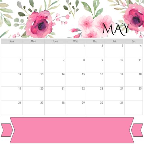 Monthly units, activities & resources. PRINTABLES - PLANNER - MAY 2019 CALENDAR MONTHLY WEEKLY ...