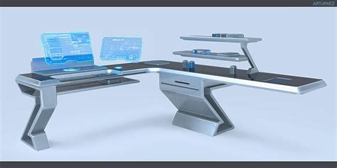 Tomorrow S Futuristic Computer Desk By W E Z Computer Desk Desk Modern Design Desk