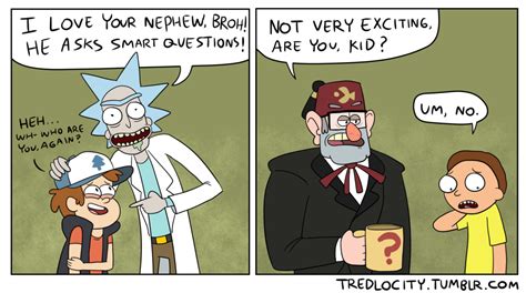 Rick And Morty And Gravity Falls Crossover Rick And Morty Gravity Falls