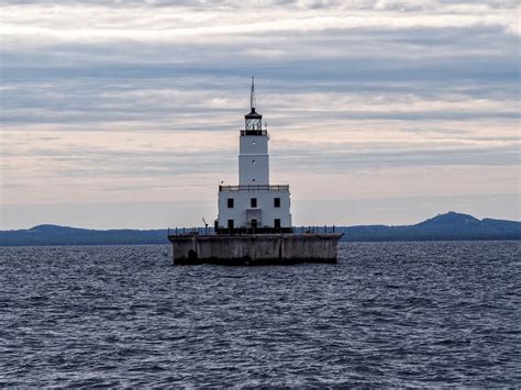 North Manitou Shoal Lighthouse 1935 Michigan Lake Mich Flickr
