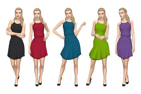 My Sims 4 Blog Dress In 46 Recolors By Deelitefulsimmer