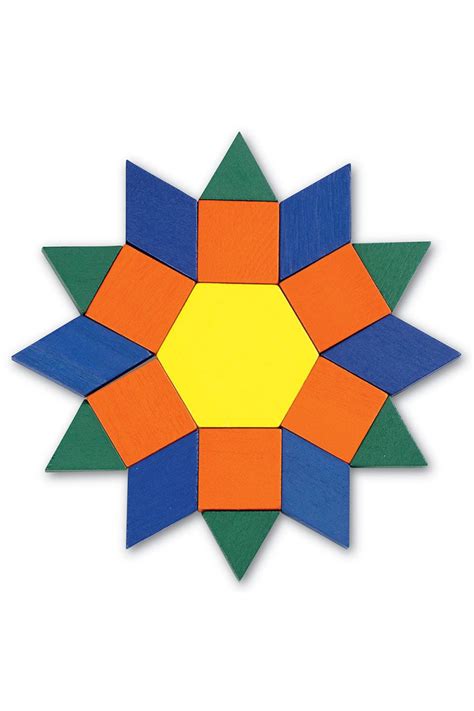 Geometric Wooden Pattern Blocks Ubicaciondepersonascdmxgobmx