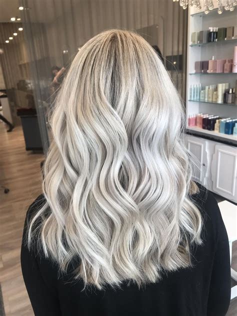 blonde silver ash icy blonde hair blonde foils icy blonde highlights