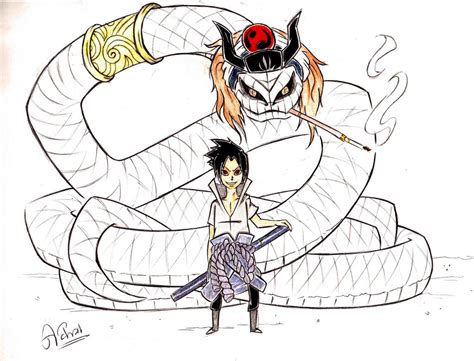 Sasuke And The Sage Snake By Achraflaw On Deviantart