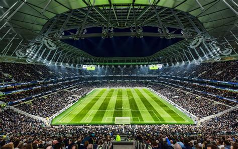 Free for commercial use ✓ no attribution required ✓. Download wallpapers Tottenham Hotspur Stadium, match, HDR ...