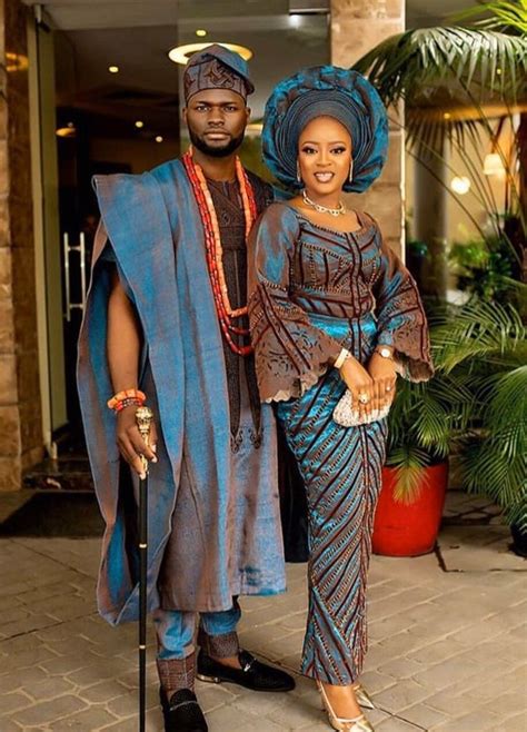 African Traditional Wedding Aso Oke Complete Set For Couple Etsy In 2020 African Traditional