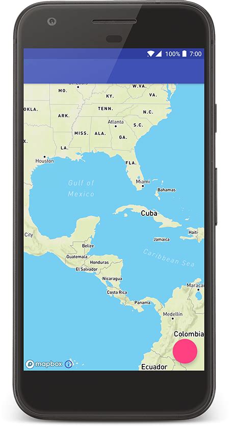 A Map Centered On The Caribbean With Mapbox Streets Atlas Clipart