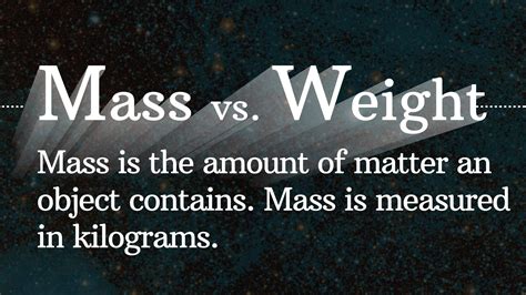 Mass Vs Weight Infographic Pbs Learningmedia