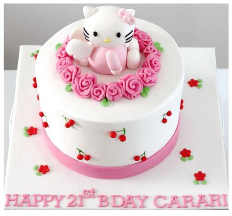 Teknik menghias/dekorasi kek menggunakan edible image. Hello Kitty Cake | Hello kitty birthday cake, Hello kitty ...