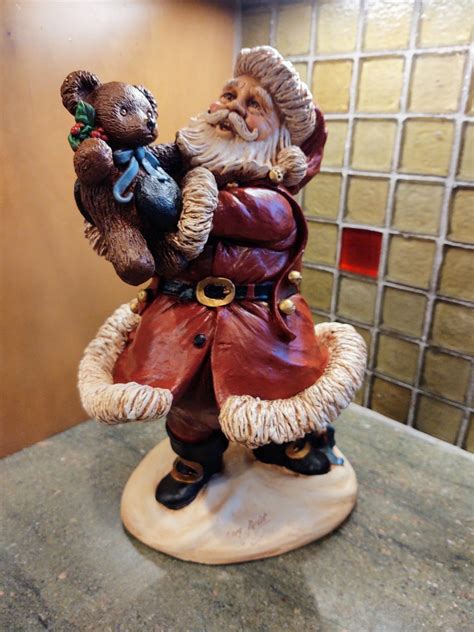 Vintage Gary Apsit Santa Claus Sculpture Etsy