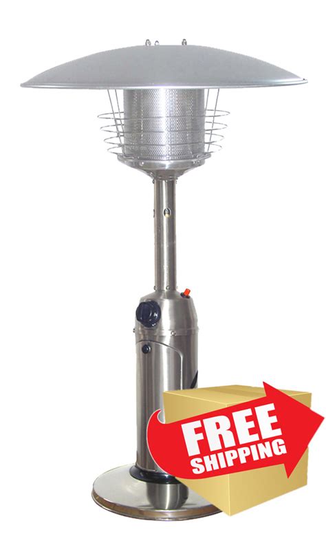 outdoor tabletop patio heater stainless steel finish