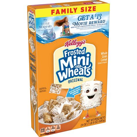 Kellogg S Frosted Mini Wheats Breakfast Cereal High Fiber Original