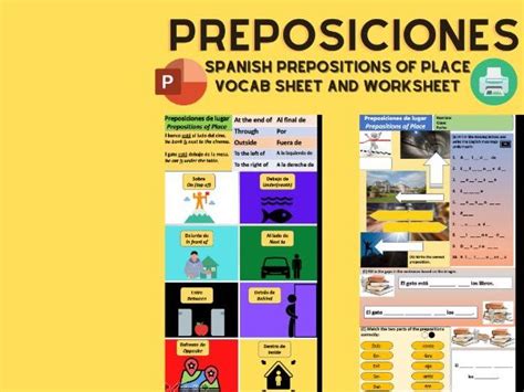 Preposiciones Ideas Teaching Spanish Spanish Classroom Prepositions