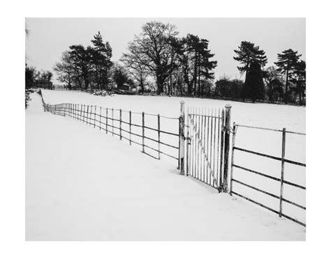 Fence Across A Snowy Field Print