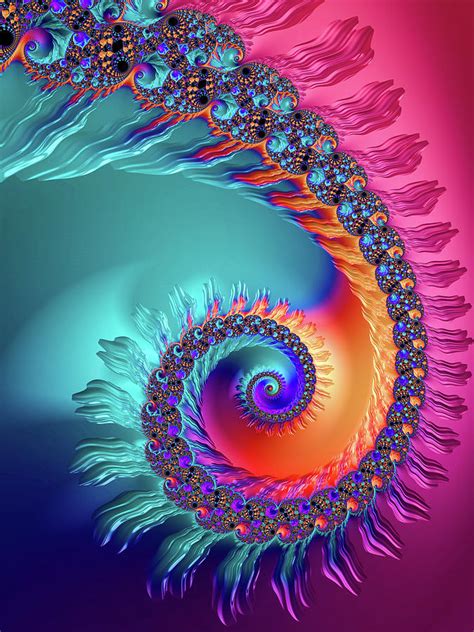 Directed by darren lynn bousman. Vibrant and colorful fractal spiral Digital Art by Matthias Hauser