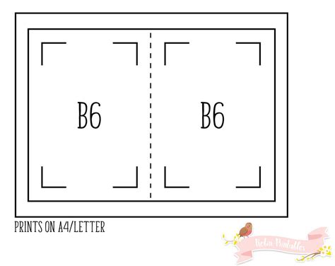 B6 Dotted Line Note Traveler Notebook Refill Small Printable Etsy