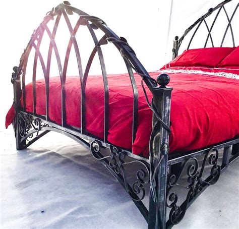 Bed King Size Gothic Style Also Available In Double Etsy