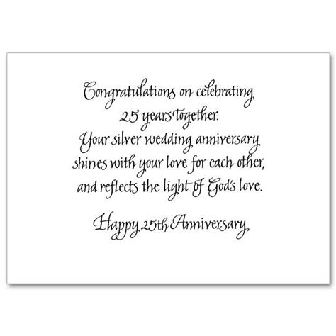 Gods Blessings On Your Silver Anniversary 25th Wedding Anniversary Card