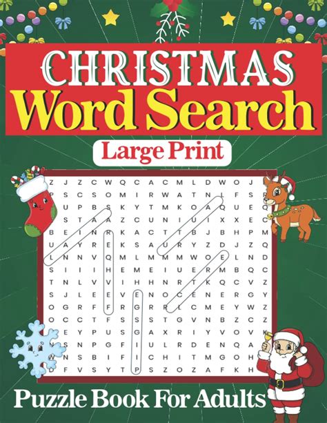 Buy Large Print Christmas Word Search Puzzle Book For Adults 500 Fun