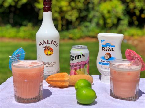 #sangria #cocktails #maliburum #tropical malibu rum drinks beach drinks the blue ivy is one of my favorite malibu rum drinks, not only for its stunning color, but also for the 2.5 oz of malibu rum in it. Leilani Volcano Rum Drink Recipe Malibu Rum Kerns Guava ...