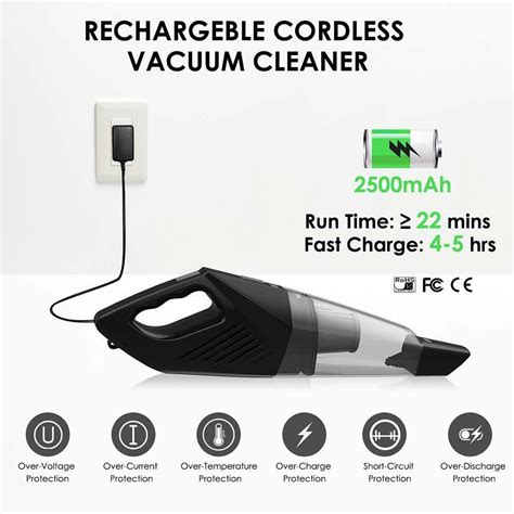7000pa car hoover vacuum cleaner wet and dry cordless handheld mini power suction ebay
