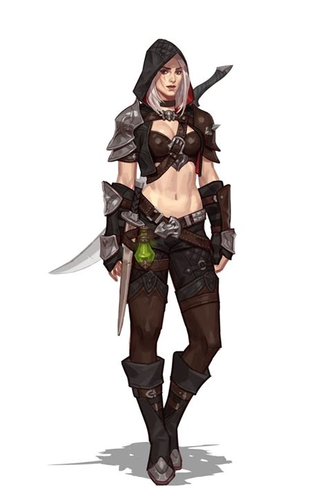 Female Human Rogue Pathfinder Pfrpg Dnd D D E Th Ed D Fantasy Fantasy Character