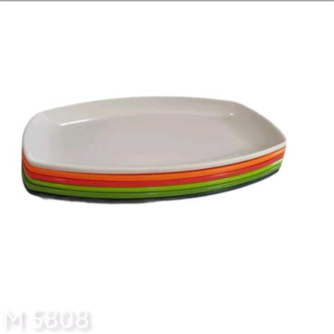 Jual Piring Saji Melamin 8 Inch Piring Oval Segi Melamine Unica M