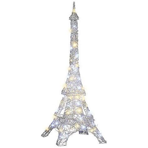 Christmas Decoration Sparkle Led Light Show Silver Vines Eiffel Tower 5
